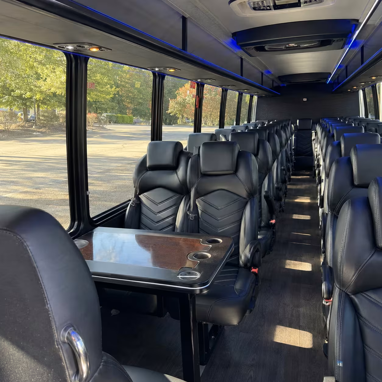 25 passenger minibus interior