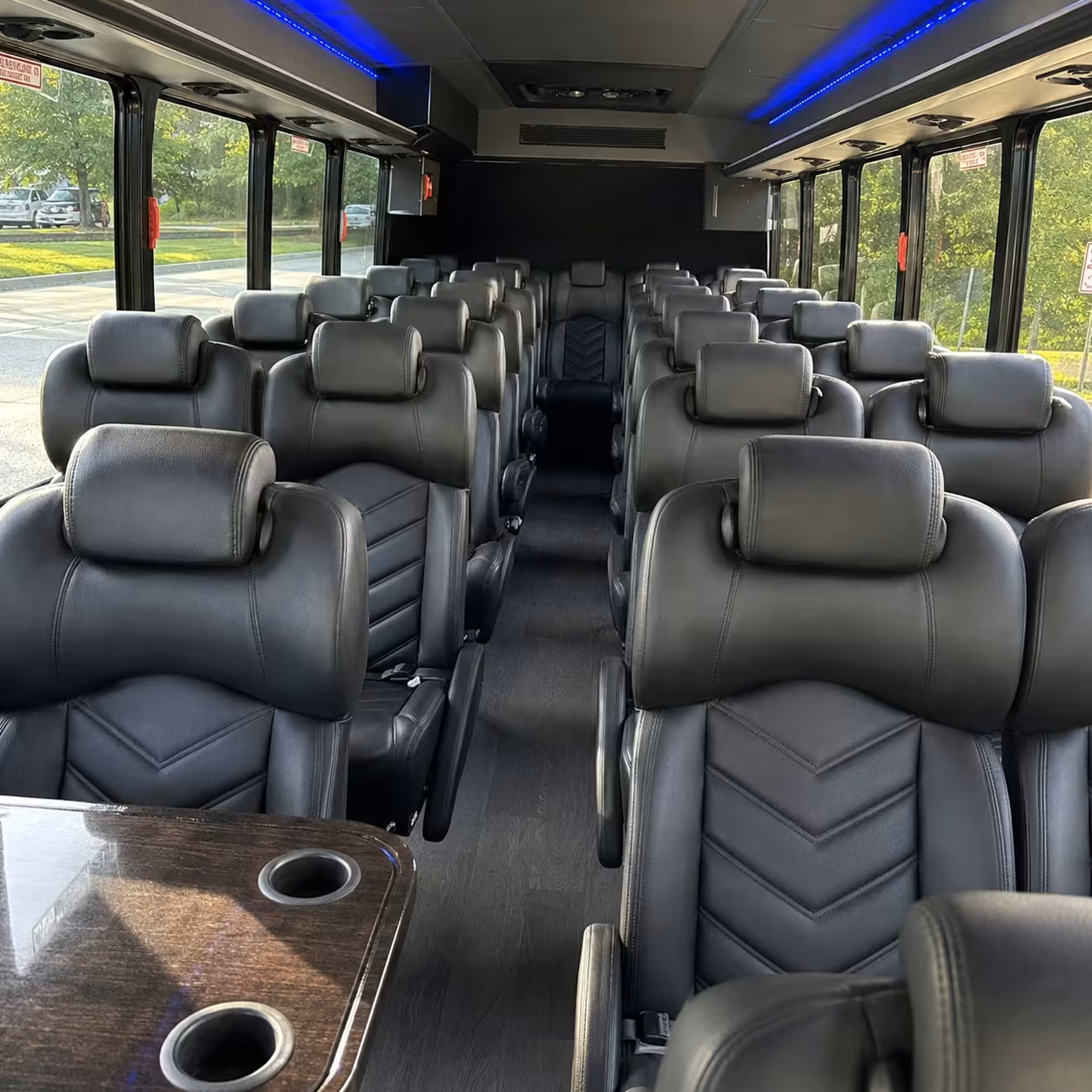 28 passenger minibus interior