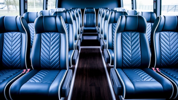 warner robins 20 passenger minibus inside