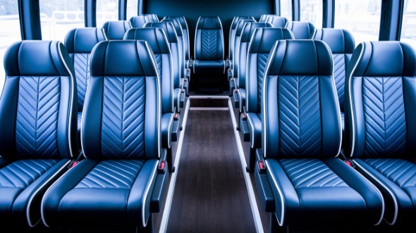 warner robins 25 passenger minibus inside