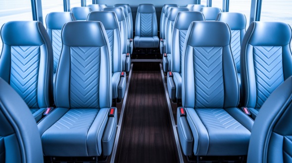 warner robins 28 passenger minibus inside