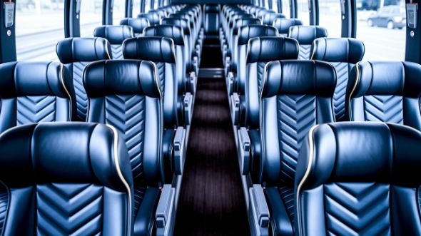 warner robins 50 passenger charter bus inside