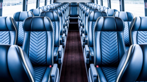 warner robins 54 passenger charter bus inside