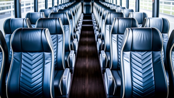 warner robins 55 passenger charter bus inside
